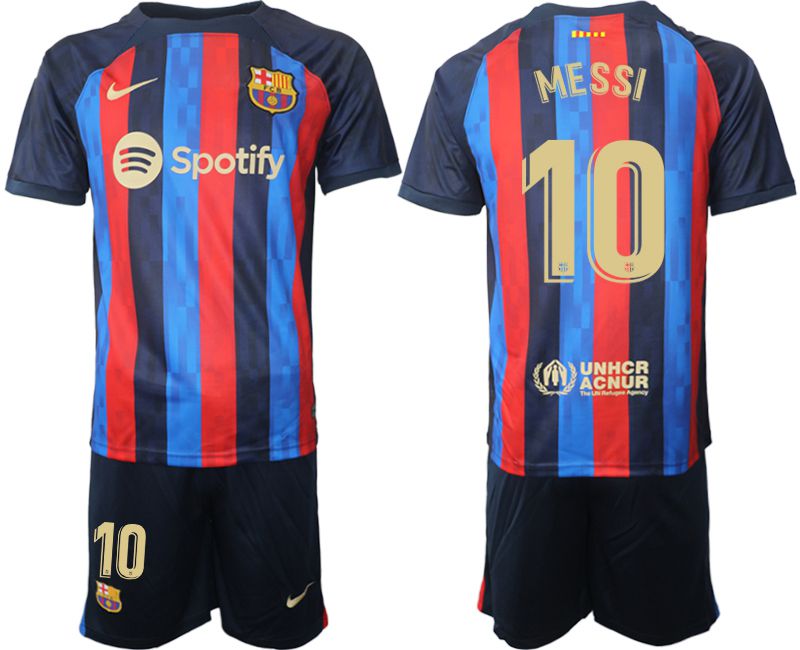 Men 2022-2023 Club Barcelona home blue #10 Soccer Jerseys->barcelona jersey->Soccer Club Jersey